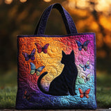Moonhalo Cat WN0701066CL Quilted Tote Bag