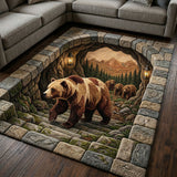 Alpine Bear Area Rug NCU0NT12436