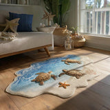 Aqua Paradise Custom Shape Area Rug NCU0DV9645