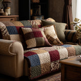 Autumn Patchwork Quilted Sofa Cover NCU0NT11980