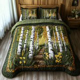 Autumn Walk 3-Piece Quilted Bedding Set NCU0NT6436