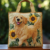 Quilted Tote Bag - Golden Retriever