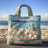 Quilted Tote Bag - Sea Turtles