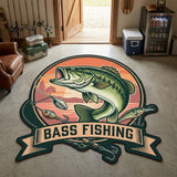 Bass Badge Custom Shape Area Rug NCU0TV1864