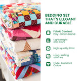 Flamingo Glow 3-Piece Quilted Bedding Set NCU0TL786