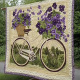 Bicycle Bouquet Art Quilt Hanging NCU0PT814