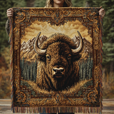Bison Charm Woven Sofa Blanket NCU0DV3911