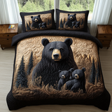 Forest Animals 3-Piece Quilted Bedding Set NCU0VT98
