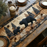Black Bear Quilted Table Runner NCU0VT140