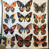 Blooming Butterflies Art Quilt Hanging NCU0DV792