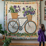 Blooming Wheels Art Quilt Hanging NCU0PT816