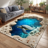 Blue Lagoon Escape Area Rug NCU0TV1692