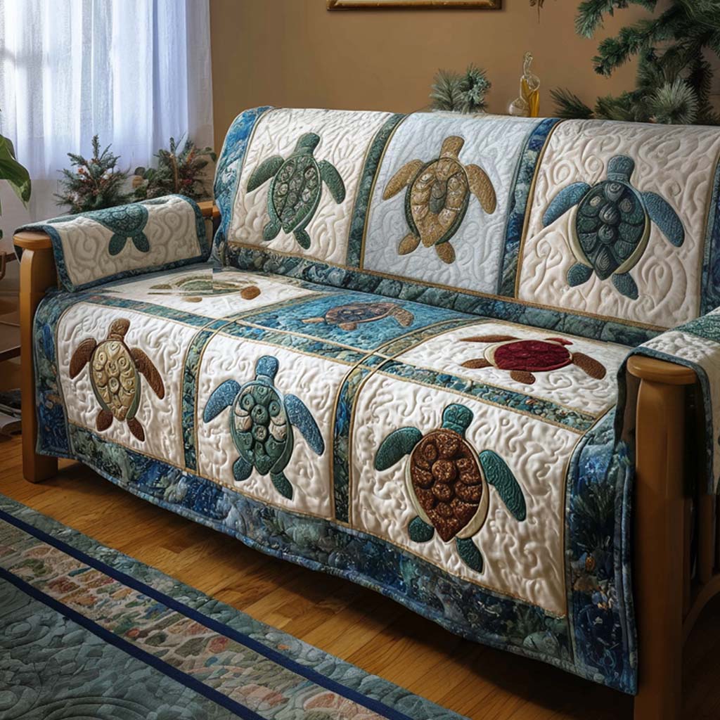 Turtle Quilted Sofa Cover NCU0VT361