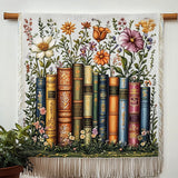 Botanical Book Haven Woven Sofa Blanket NCU0NT4747