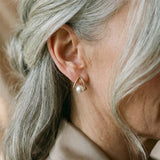 Chic Triangular Pearl Earrings