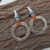 Vintage Silver Bohemian Hoop Earrings
