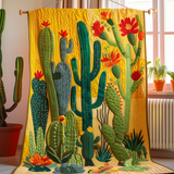 Cactus Sunburst Quilted Blanket NCU0DV181