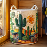 Cactus Horizon Quilted Laundry Basket NCU0DDK770