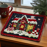 Candy Cane Cabin Quilted Placemat NCU0NT813