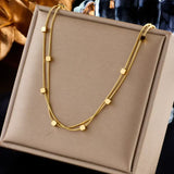 Mini Checkered Pendant Necklace
