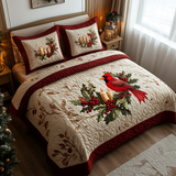 Cardinal 3-Piece Quilted Bedding Set NCU0VT198