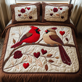 Cardinal 3-Piece Quilted Bedding Set NCU0VT198
