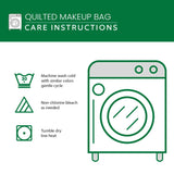 Colorful Flock Quilted Makeup Bag NCU0NT10383