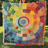 Celestial Blaze Woven Sofa Blanket NCU0PT4928