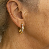 Classic Gold and Diamond Vintage Earrings