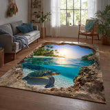 Coastal Turtle Area Rug NCU0DV9485