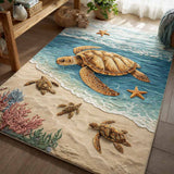 Coastal Turtle Area Rug NCU0XD2572