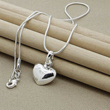 Sterling Silver Heart Pendant Necklace