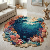 Coral Reef Lagoon Custom Shape Area Rug NCU0NT12633