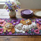 Cozy Catnap Quilted Table Runner NCU0NT9190