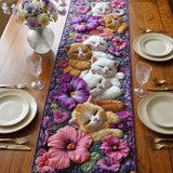 Cozy Catnap Quilted Table Runner NCU0NT9190