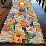 Flower Quilted Table Runner NCU0VT143