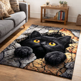 Crack Ground Cat Area Rug NCU0TD2363