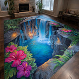 Crimson Cascades Area Rug NCU0VL3508