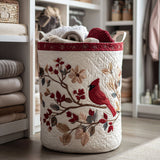 Crimson Leaves Quilted Laundry Basket NCU0NTV095