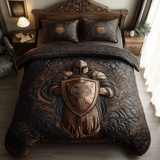 Crusader Knight 3-Piece Quilted Bedding Set NCU0DV2684