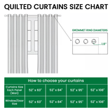 Golden Path Quilted Curtains NCU0DK11749