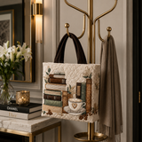 Quilted Tote Bag - Coffee Chapter