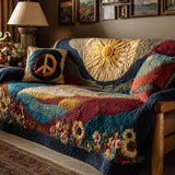 Daisy Valley Quilted Sofa Cover NCU0DV8995