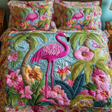 Flamingo Quilted Bedding Set NCU0VT84