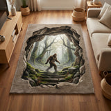 Dark Footprint Area Rug NCU0TV1657