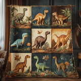 Dino Valley Art Quilt Hanging NCU0DV827