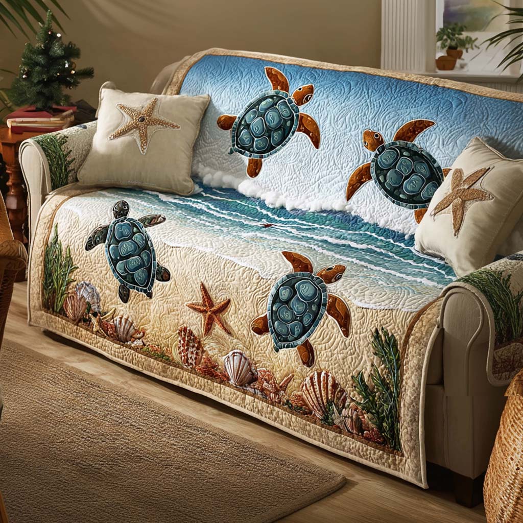 Turtle Quilted Sofa Cover NCU0VT361