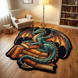 Emerald Dragon Custom Shape Area Rug NCU0TV1823