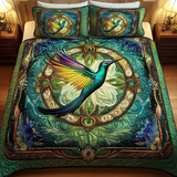 Emerald Dreams 3-Piece Quilted Bedding Set NCU0VH1217