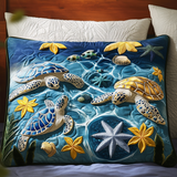 Enchanted Turtle Garden Quilted Bedding Pillow Case NCU0NT7269